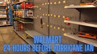 Orlando Walmart 24 hours before Hurricane Ian