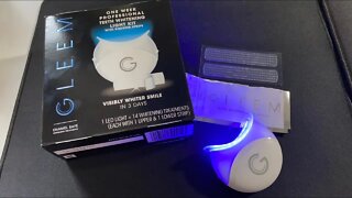 Gleem Whitening Strips With LED Light Review