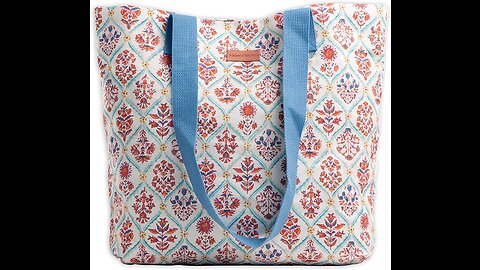 Maison d' Hermine 100% Cotton Hand Bag Cross Body Bag Shoulder Bag For Beach Shopping Travellin...