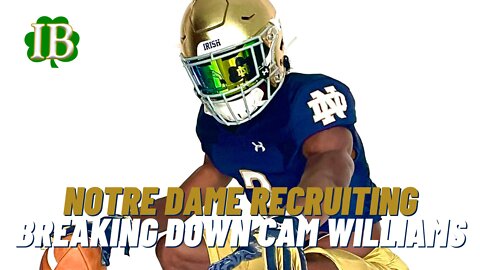 Breaking Down 2024 Notre Dame WR Target Cam Williams