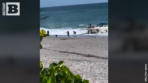VIDEO: Over a Dozen Migrants ARRESTED After Rushing the Beach in Florida's Palm Beach County