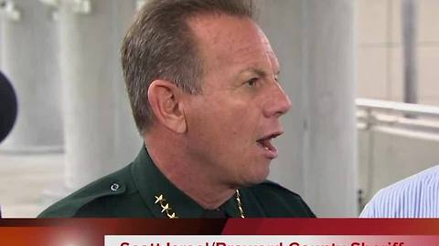Broward Sheriff Scott Israel addresses the media after shooting