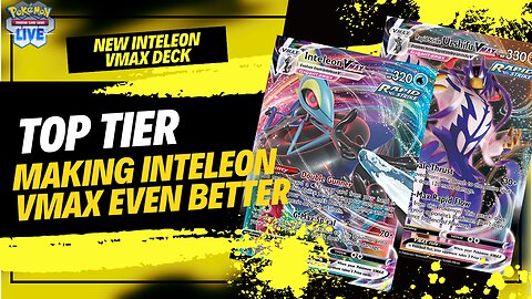 New Inteleon VMax Rapid Strike Deck That Heal's Itself Amazing Combo | Pokemon TCG Live