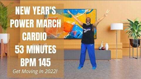 Zoom Live New Year's Day Power March Aerobics Workout
