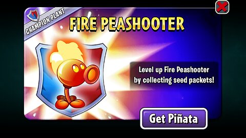 Plants vs Zombies 2 - Penny's Pursuit - Gem Plant Showcase - Fire Peashooter - June 2023