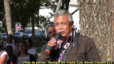 Prise de parole/Georges Ha-Tiane - Coll Réveil Citoyen C19 - Appel du 18 juin 2021 - La Réunion