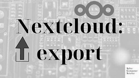 Export Nextcloud calendars, contacts and news