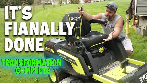 My transition is now 100% complete Ryobi 80v Zero Turn Mower just completed the process