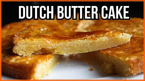 Dutch Butter Cake | Traditional Old Fashioned Recipe | How To | Jordinner
