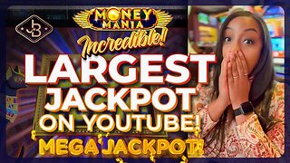 Largest Jackpot on Youtube on Money Mania Pharaohs Fortune Slot! Incredible Slot Play 🎰