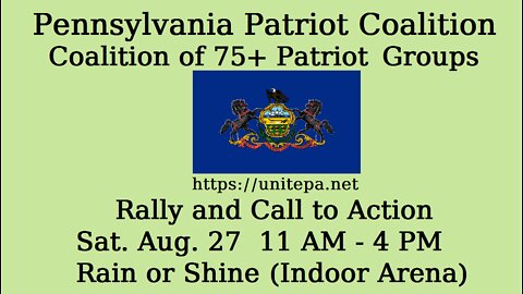PA Patriot Coalition Rally on August 27, 2022