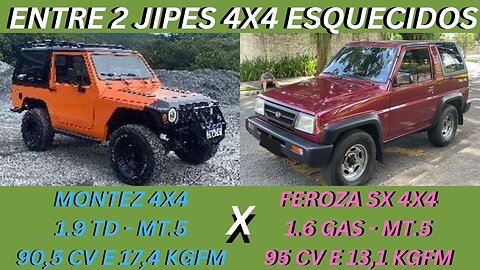 ENTRE 2 CARROS - JPX MONTEZ X DAIHATSU FEROZA - 4X4 RAIZ PARA INICIAR NO MUNDO OFF ROAD