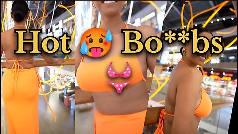 hot 🔥 girl with sexy boobs | hot girl in Mall video 🥵 | hot girl in bra / bikni | hot women 👙