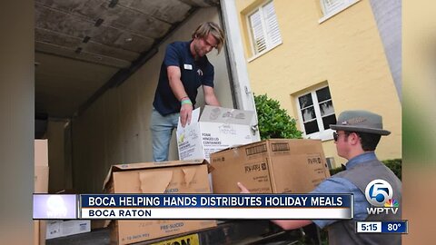 Boca Helping Hands distributes holiday meals