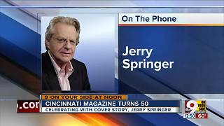 Jerry Springer talks about appearing on Cincinnati Magazine's 50th anniversary edition cover