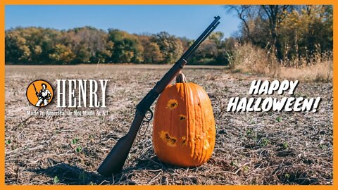 Carving pumpkins with the Henry Frontier!