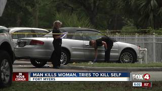 Man kills woman, tries to kill self in Denny's parking lot