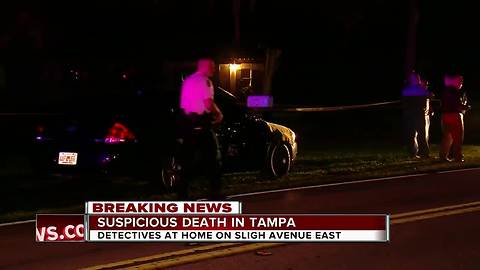 Hillsborough County detectives investigating suspicious death in Tampa