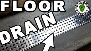 Basement Brewery build part 3 | Basement brewery floor drain plumbing is done!