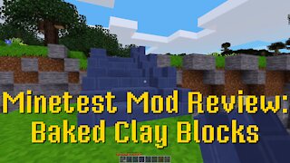 Minetest Mod Review: Baked Clay Blocks