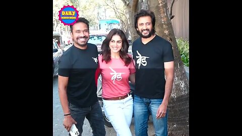 Ritiesh & Genelia Deshmukh At Rajiv Gandhi Institute To Celebrate Completing Their 20 year