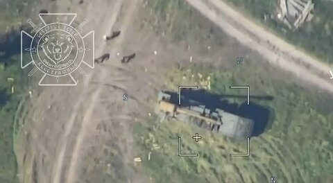 A 155mm self propelled Bohdana was destroyed by a Lancet in the Borschevaya village Kharkiv region