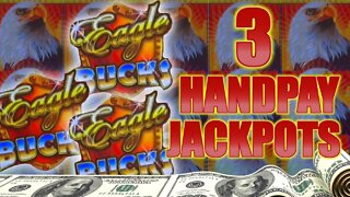 MASSIVE JACKPOT on EAGLE BUCKS Slot Machine!! $250 BET Bonus on Dragon Link From @The Big Jackpot!