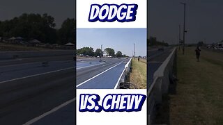 Classic Dodge Vs. Chevy Drag Race! #shorts