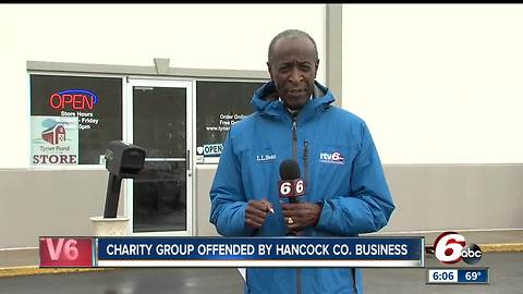 Charity group offended by Hancock Co. business who implied they couldn't afford shopping there because they are black