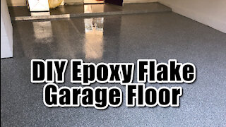 Polymer Flake Garage Floor