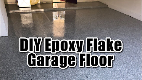 Polymer Flake Garage Floor