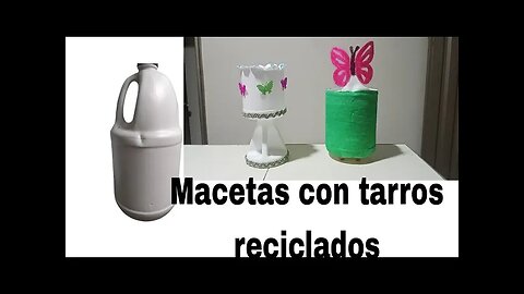 Has tus propias macetas reciclando