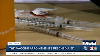 THD vaccine appointments rescheduled