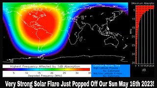 Very Strong Solar Flare Just Popped Off Our Sun May 16th 2023!