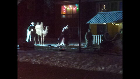 Candy cane lane Christmas celebrations, Edmonton, Alberta, Canada (2020)