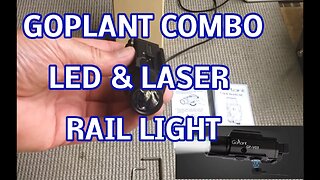 GOPLANT Rechargeable 1500 Lumen Adjustable Rail Mounted Pistol or Weapon Light