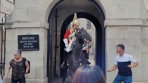 Two videos get your hands off the reins 2022 #horseguardsparade