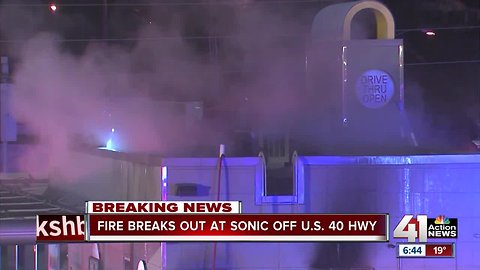 Crews battle fire early-morning at Sonic off East 40 Highway