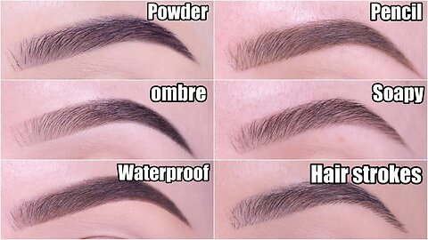 6 Different Eyebrow Styles | HOW TO Fill In Your Eyebrows Tutorial