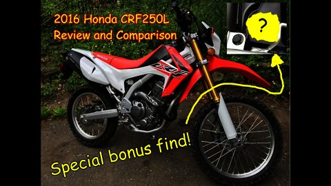 2016 Honda CRF250L first ride, review and comparison to Hawk250, PLUS secret bonus