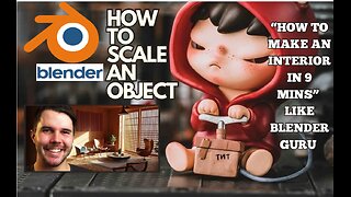 How To Design A Home Interior Like Blender Guru - Scale An Object