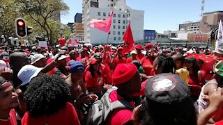 SOUTH AFRICA - Cape Town - COSATU March to Parliament (Video) (eZW)