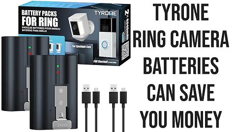 Tyrone RING camera batteries , save money on batteries