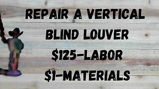 How To Fix A Broken Vertical Blind Louver