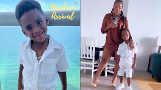 Angela Simmons & Son Sutton Vacation In Miami! ⛱