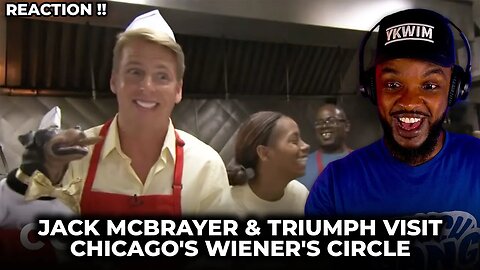 😂 Jack McBrayer & Triumph Visit Chicago's Wiener's Circle ((REACTION))