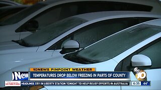 Cold temperatures hit San Diego County