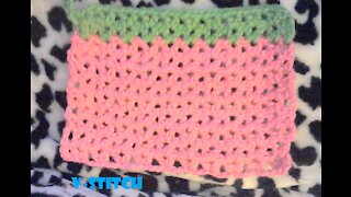 Crochet V-Stitch square