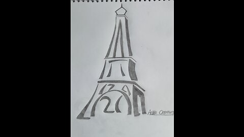 EASY EIFFEL TOWER DRAWING |How to draw Eiffel tower