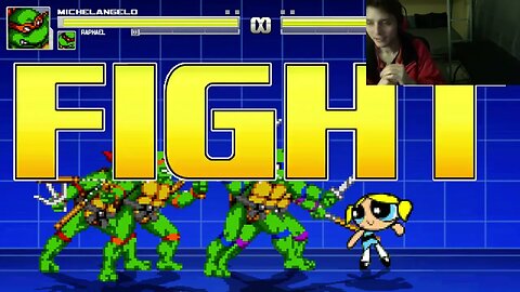 Teenage Mutant Ninja Turtles Characters (Leonardo And Raphael) VS Bubbles In An Epic Battle In MUGEN